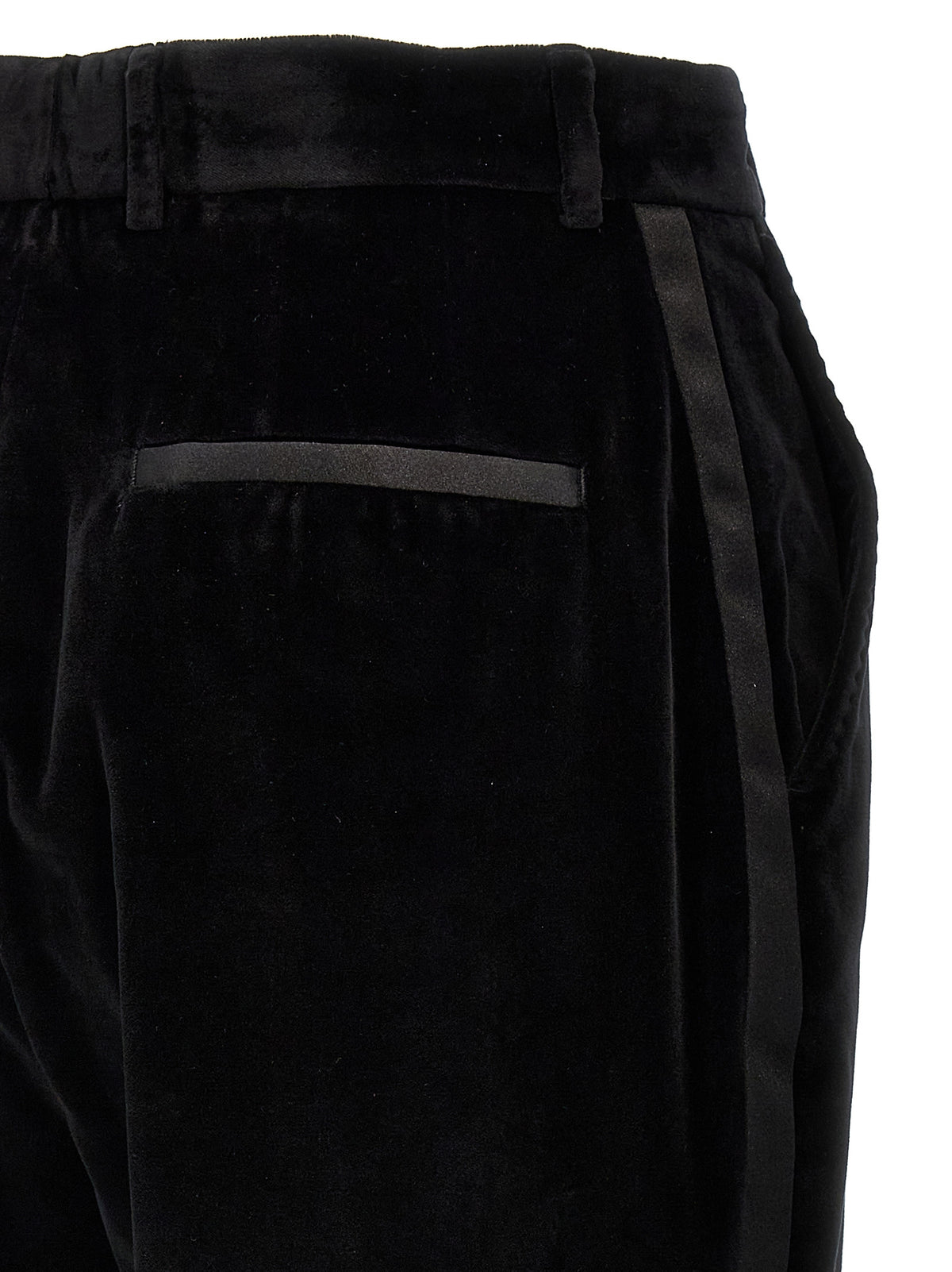 Dolce & Gabbana Black Cotton Dress Pants