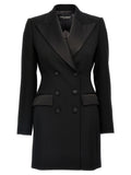 Dolce & Gabbana Black Virgin Wool Blazer
