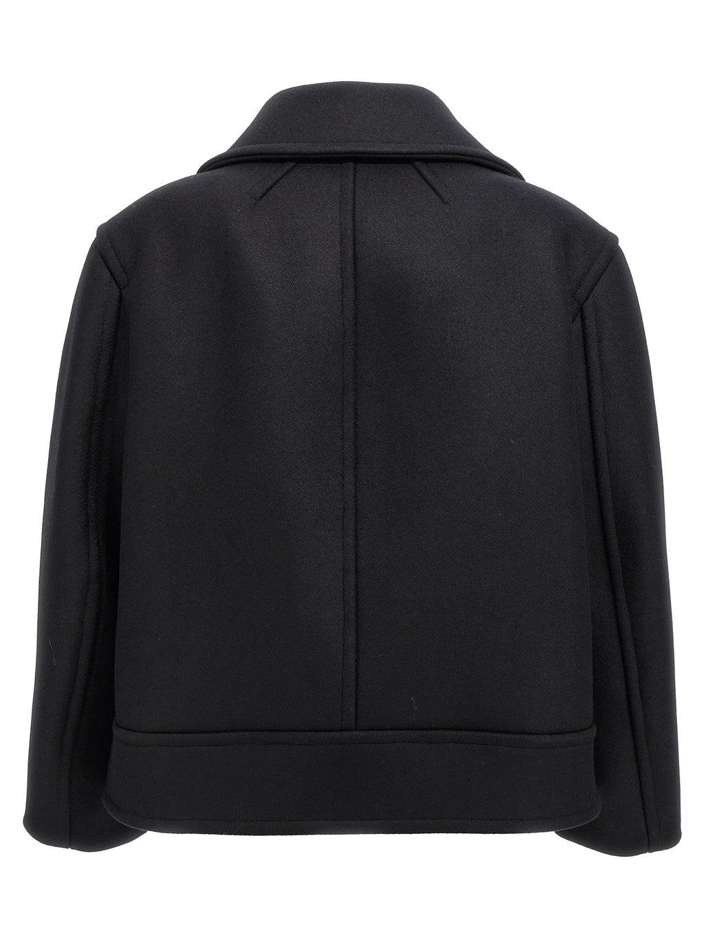 Saint Laurent Black Virgin Wool Coat
