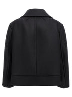 Saint Laurent Black Virgin Wool Coat