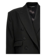 Dolce & Gabbana Black Virgin Wool Coat