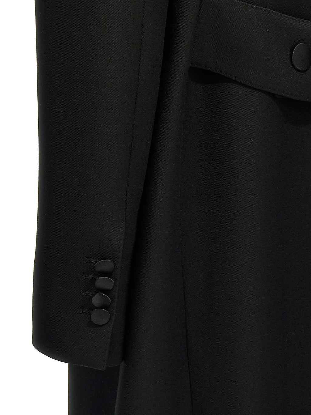Dolce & Gabbana Black Virgin Wool Coat