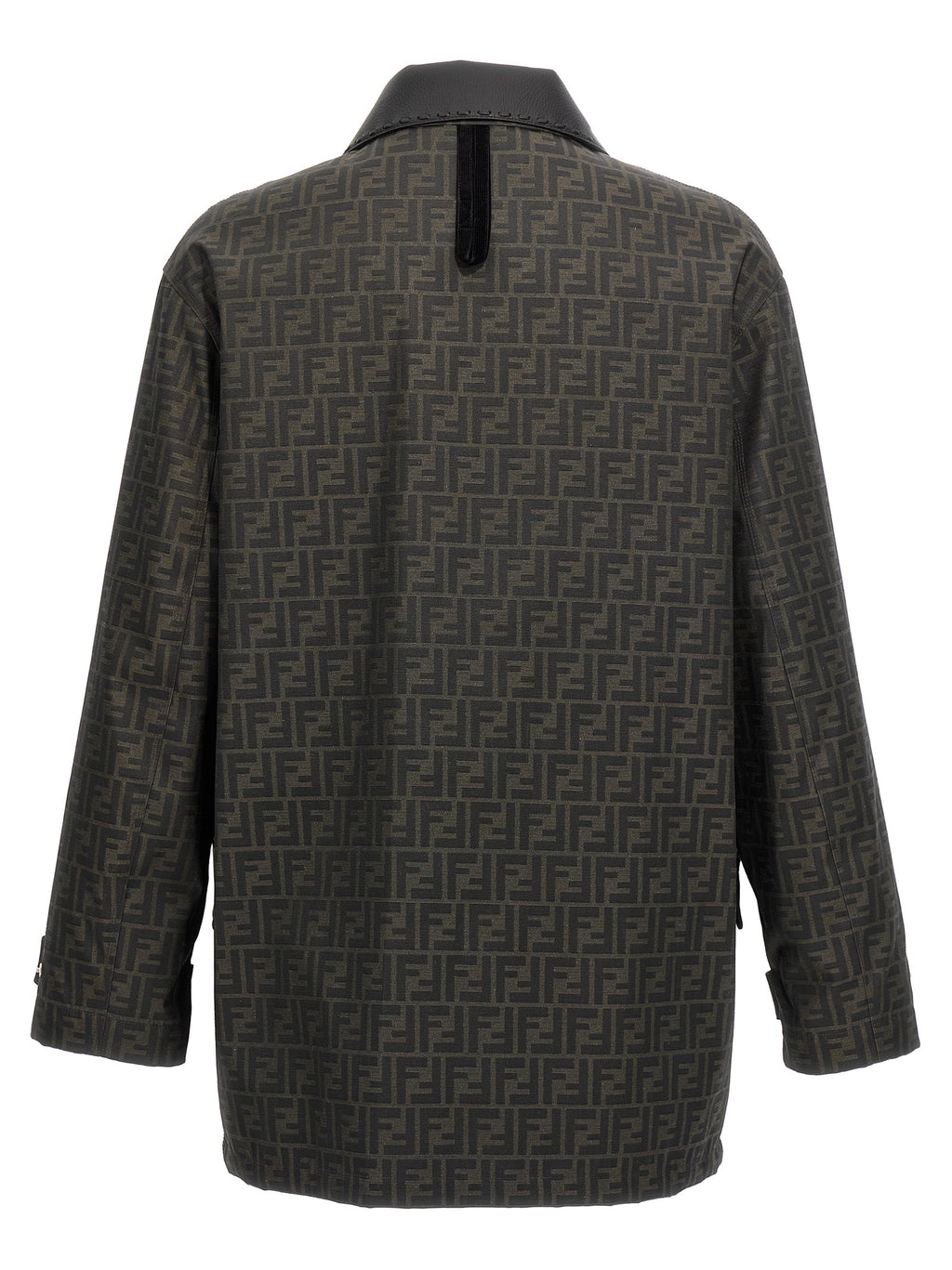 Fendi Brown Polyester Full-Length Jacket