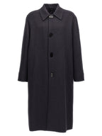 Fendi Blue Virgin Wool Coat