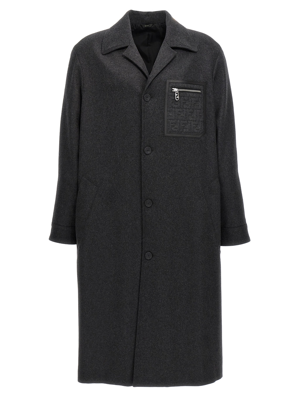Fendi Gray Cashmere Coat