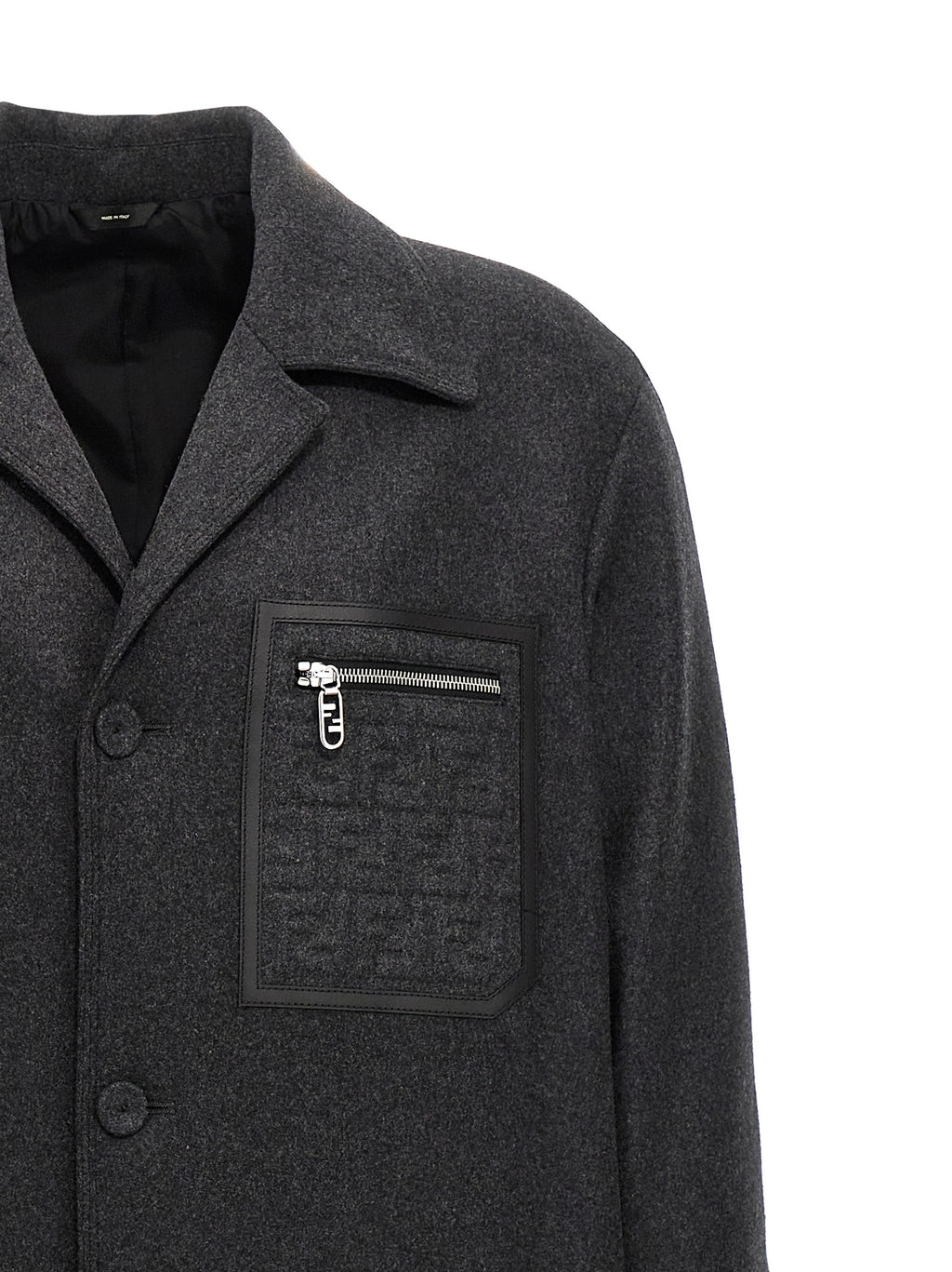 Fendi Gray Cashmere Coat