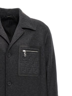 Fendi Gray Cashmere Coat