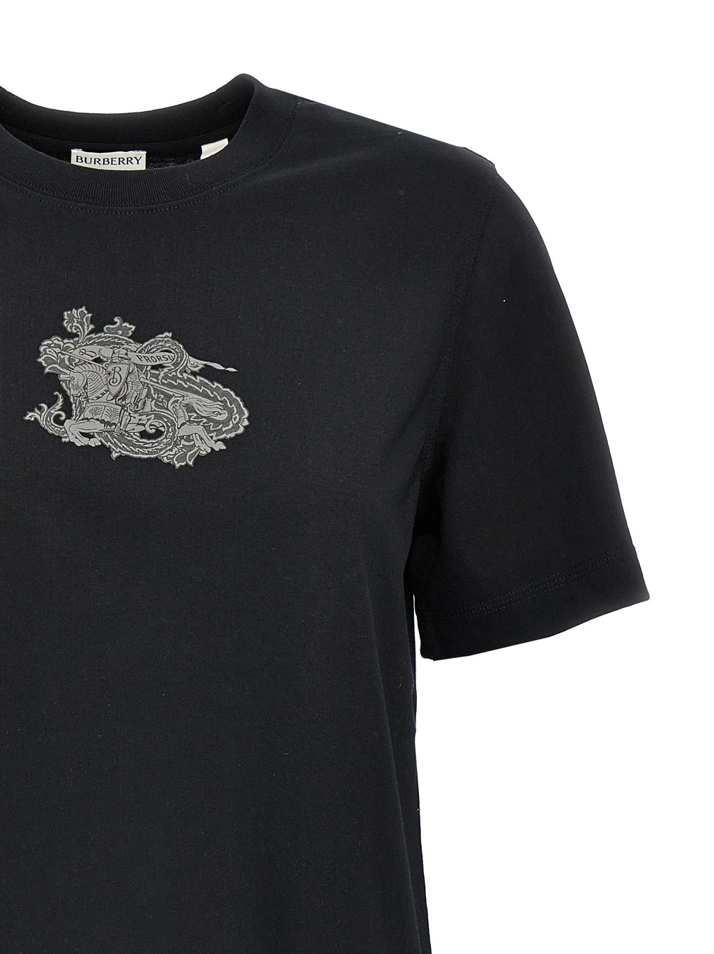Burberry Black Cotton T-Shirt
