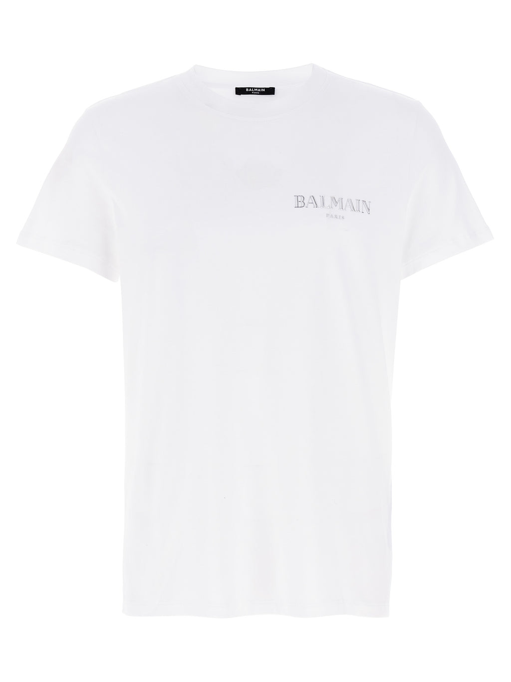 Balmain White Organic Cotton T-Shirt