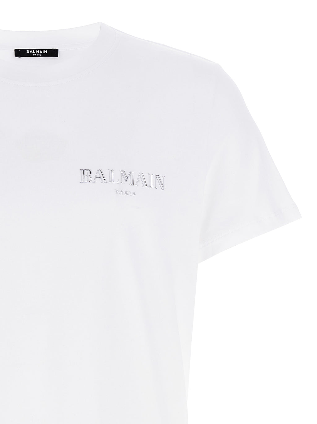 Balmain White Organic Cotton T-Shirt