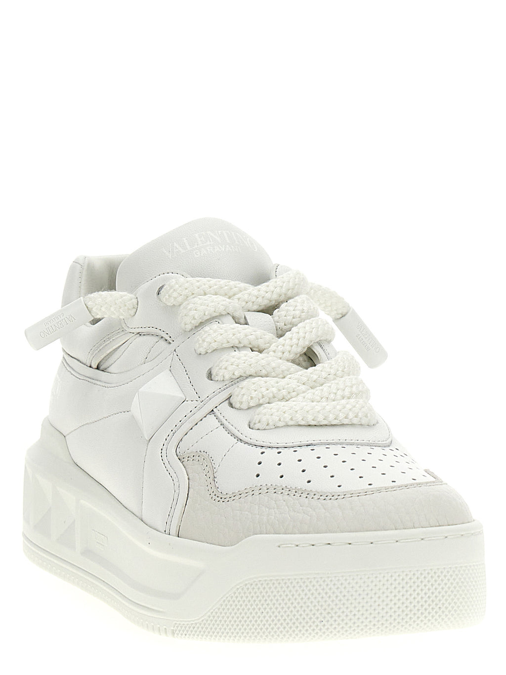 Valentino Garavani White Calfskin Chunky Sneakers