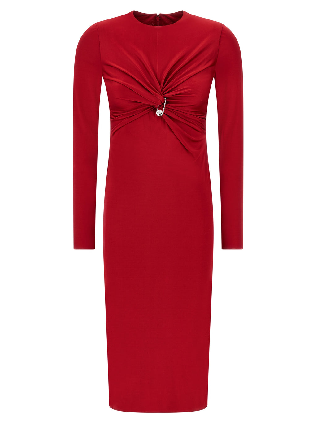 Versace Red Viscose Midi Dress