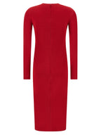 Versace Red Viscose Midi Dress
