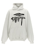 Balenciaga White Cotton Sweatshirt