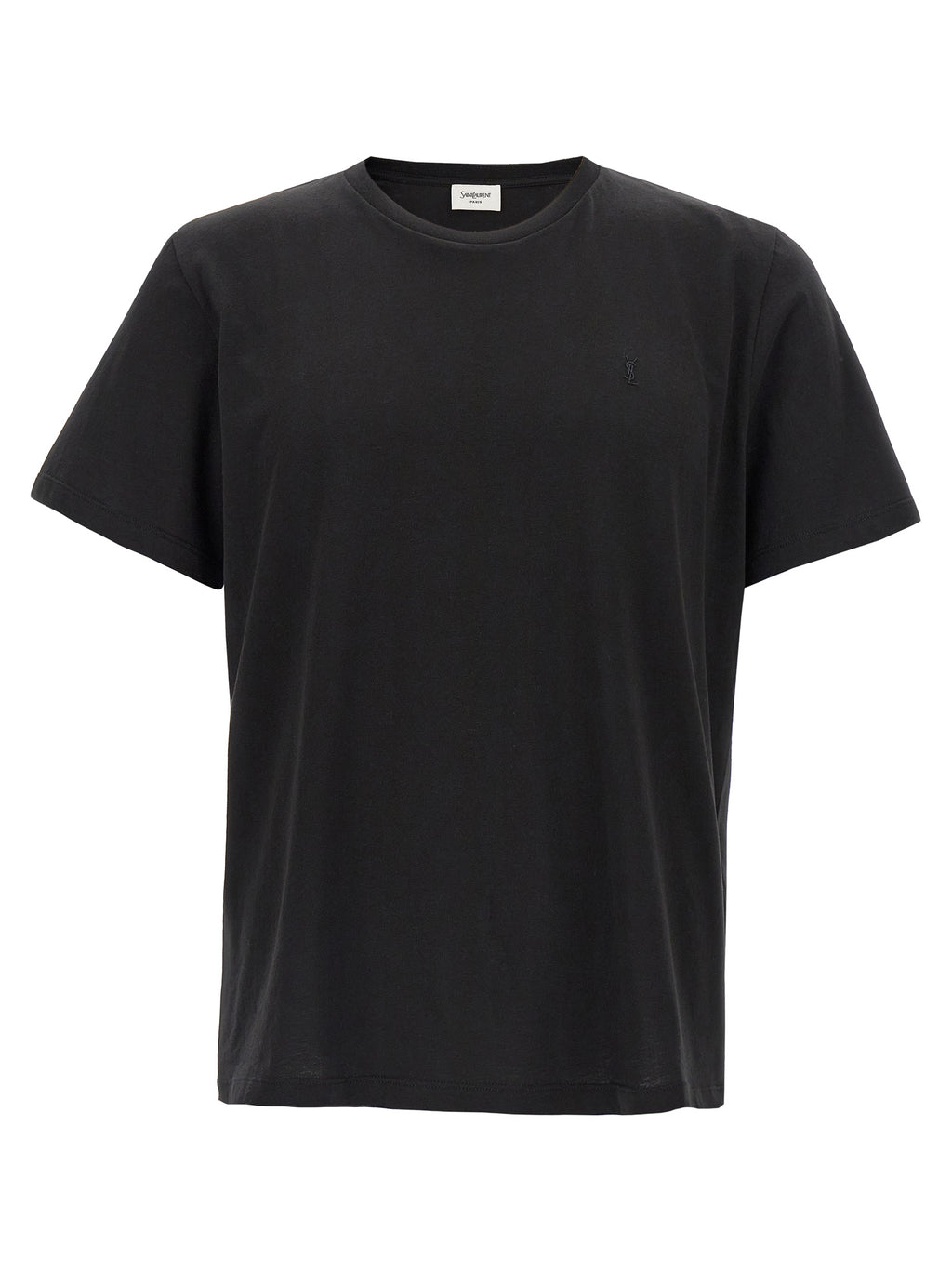 Saint Laurent Black Cotton T-Shirt