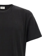 Saint Laurent Black Cotton T-Shirt