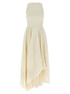 Alexander McQueen White Cotton Long Dress