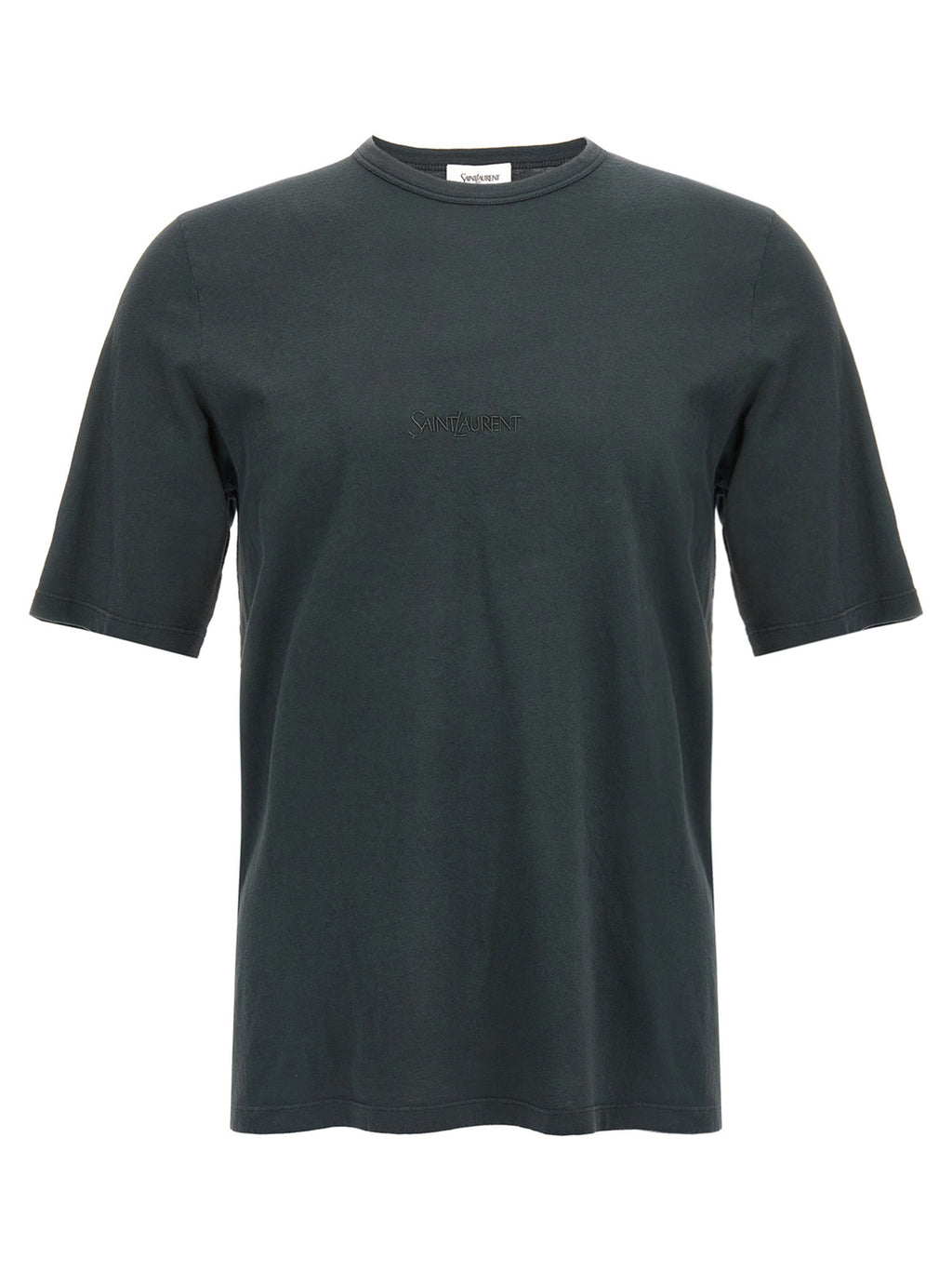 Saint Laurent Black Cotton T-Shirt