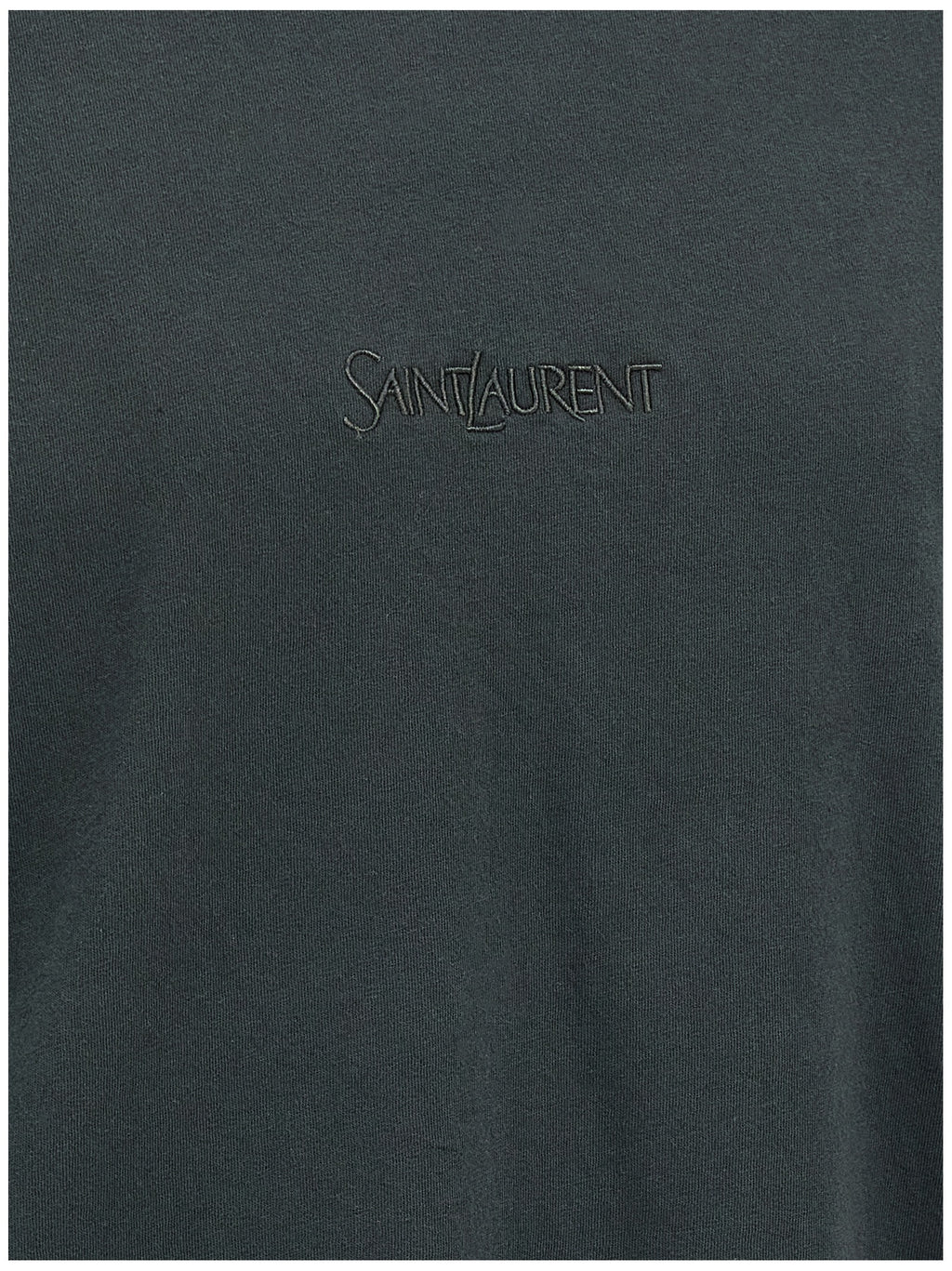 Saint Laurent Black Cotton T-Shirt