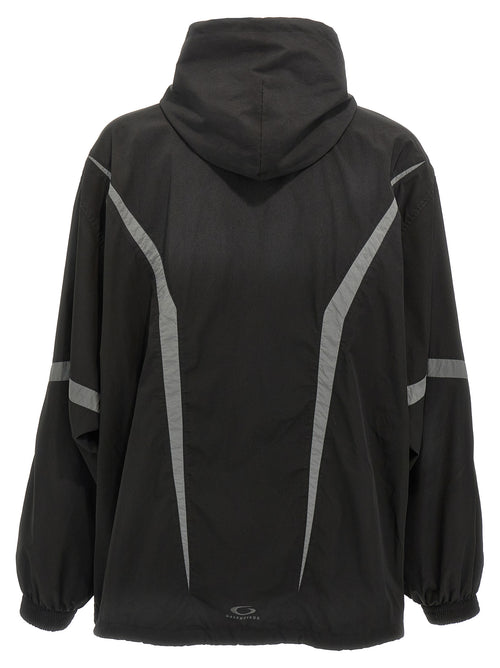 Balenciaga Black Polyester Shell Jacket