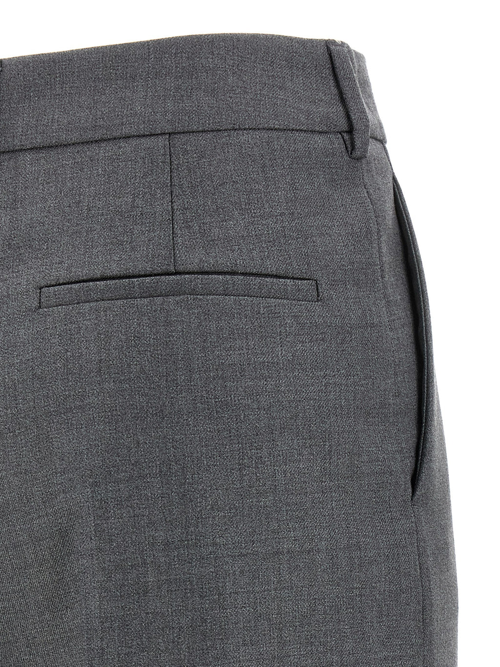 Valentino Garavani Gray Virgin Wool Dress Pants