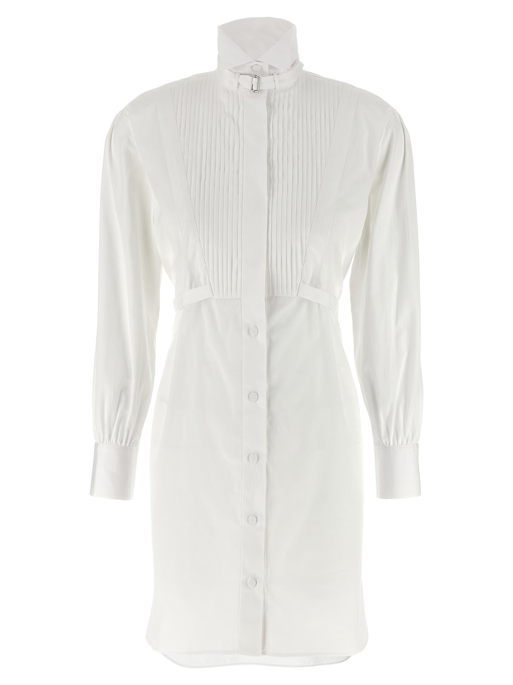 Alexander McQueen White Cotton Midi Dress