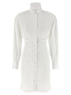 Alexander McQueen White Cotton Midi Dress
