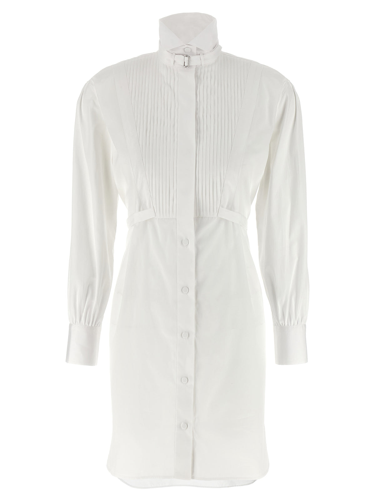 Alexander McQueen White Cotton Midi Dress