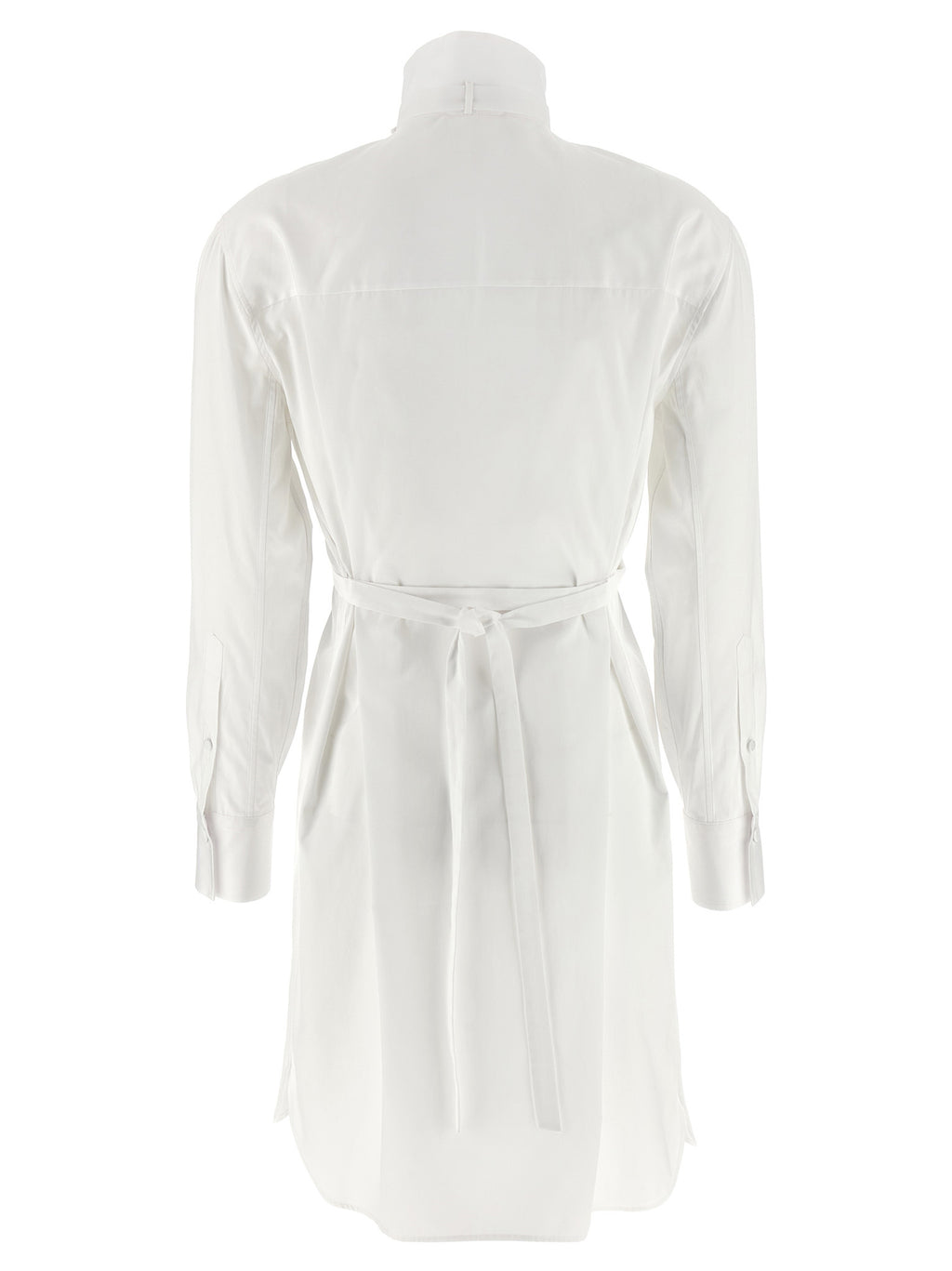 Alexander McQueen White Cotton Midi Dress