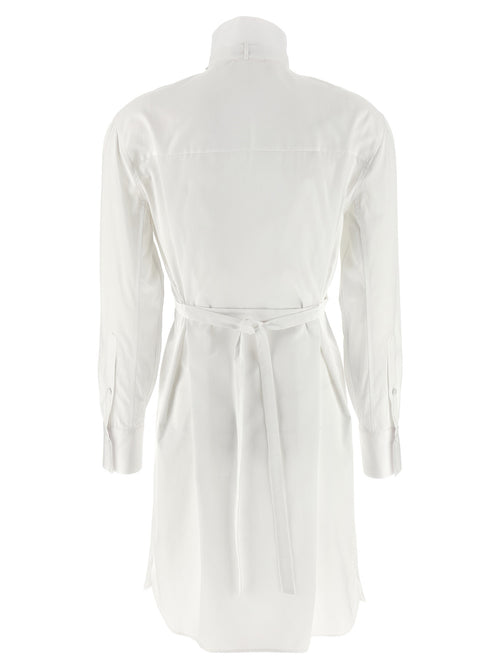 Alexander McQueen White Cotton Midi Dress