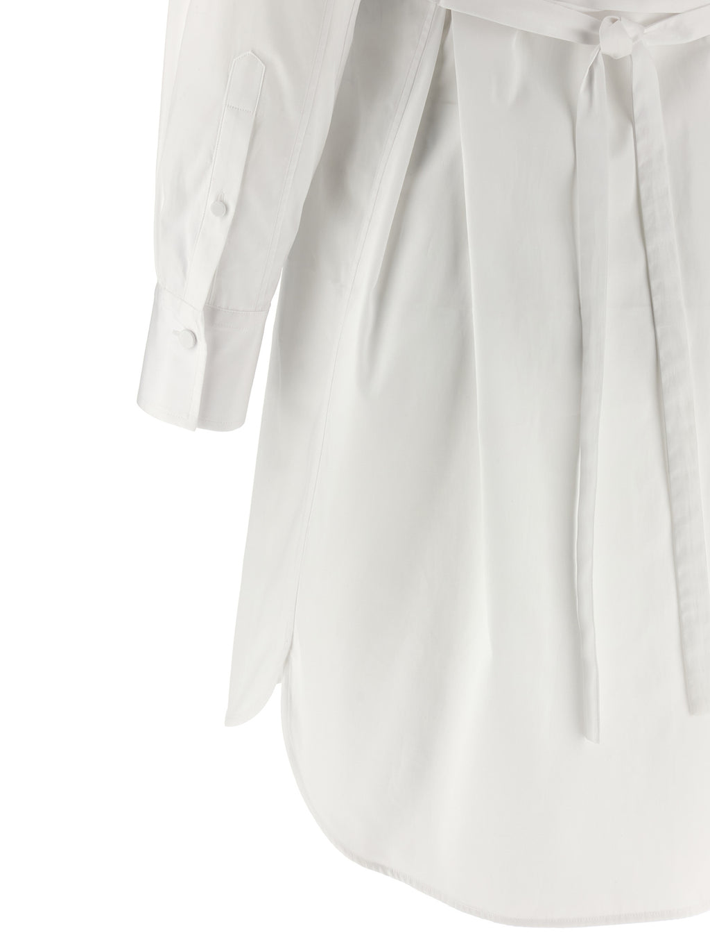 Alexander McQueen White Cotton Midi Dress