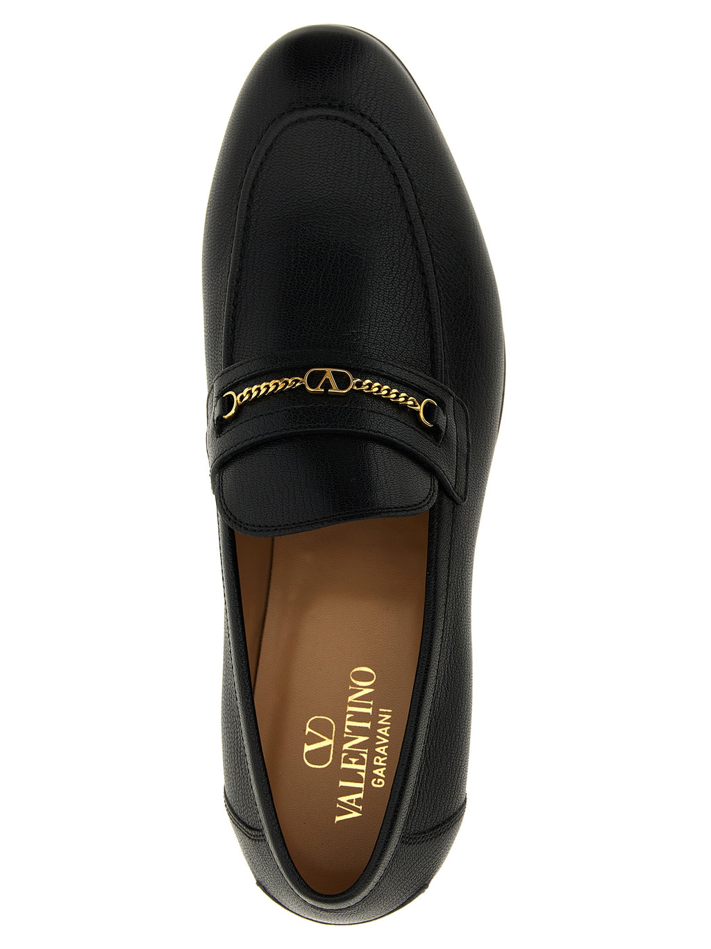Valentino Garavani Black Goatskin Slip-On Loafers