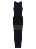 Balenciaga Black Cotton Long Dress