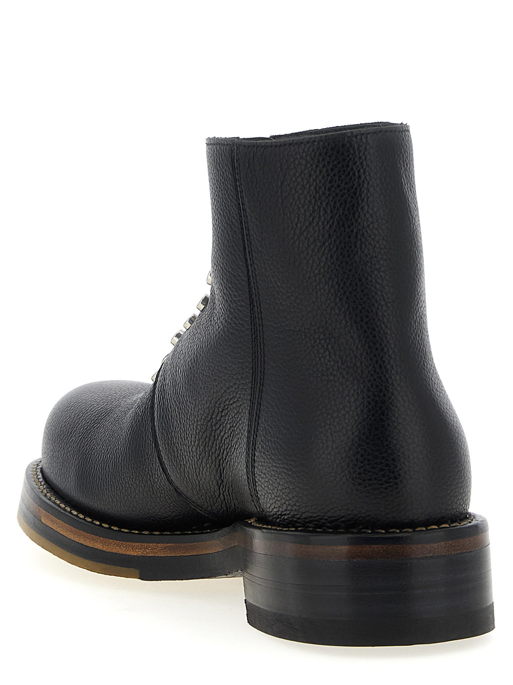 Alexander McQueen Black Calfskin Ankle Boots