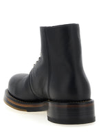 Alexander McQueen Black Calfskin Ankle Boots
