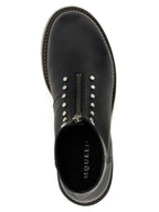 Alexander McQueen Black Calfskin Ankle Boots