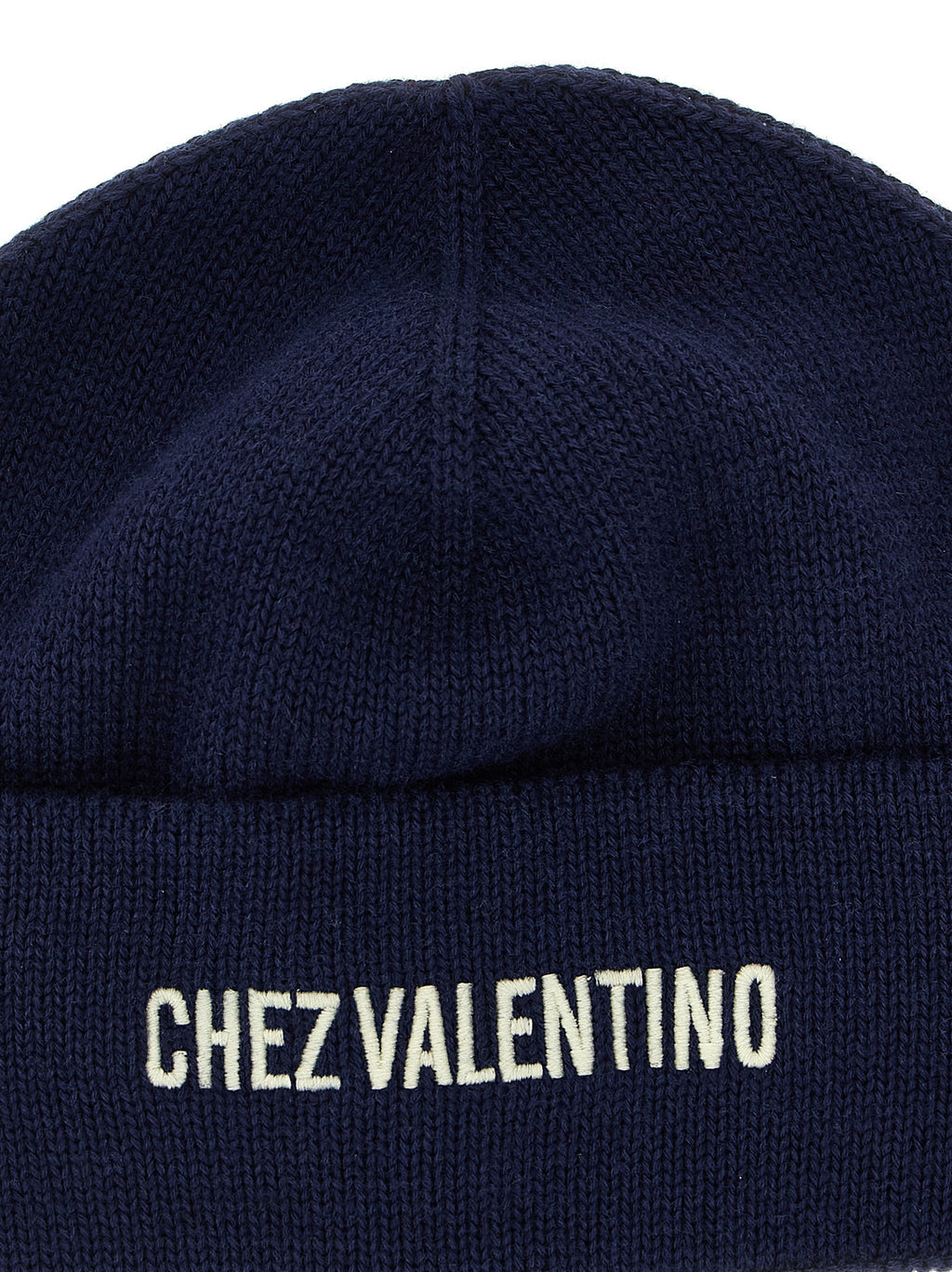 Valentino Garavani Blue Cotton Beanie