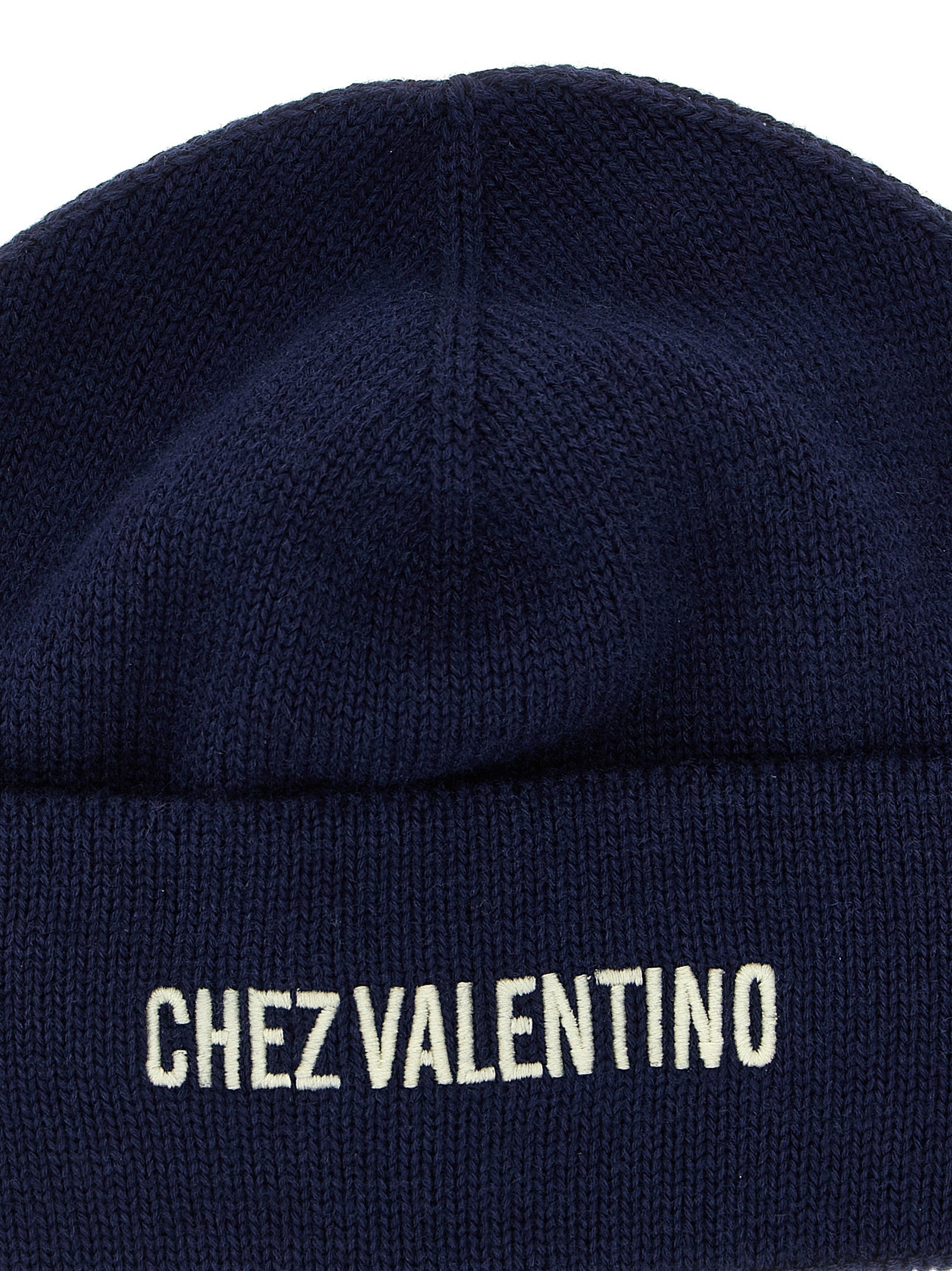 Valentino Garavani Blue Cotton Beanie