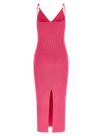 Versace Fuchsia Viscose Midi Dress