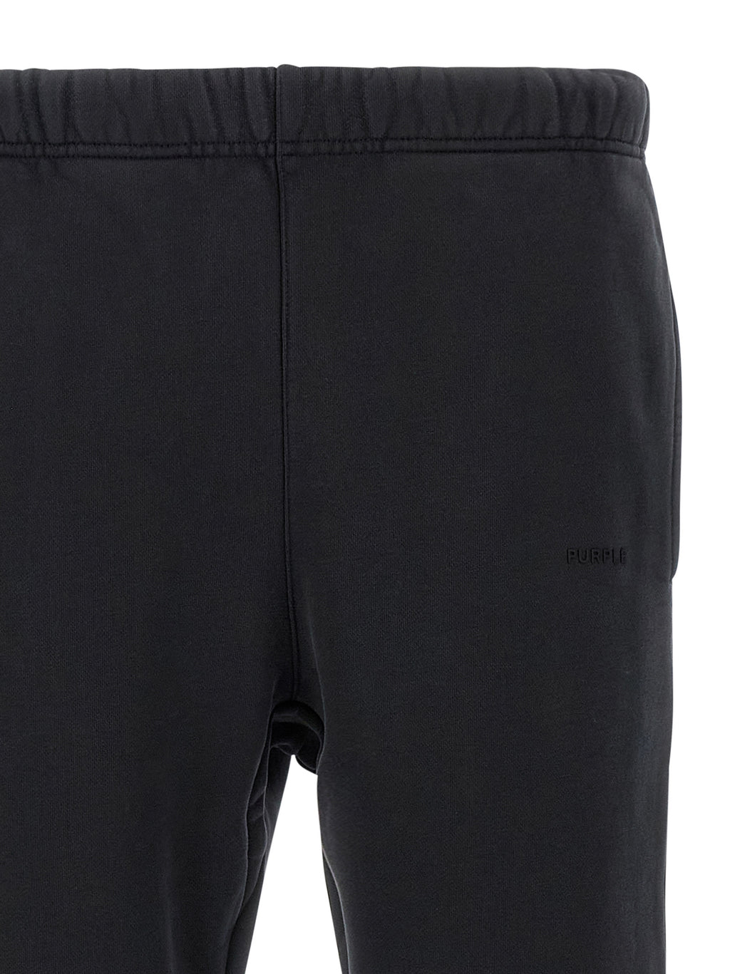 PURPLE Black Cotton Joggers (Workout Pants)