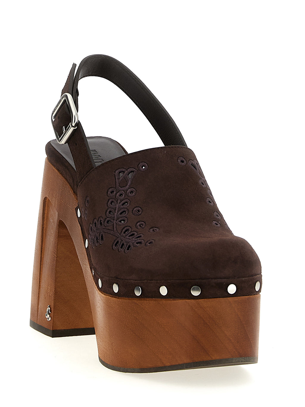 Jimmy Choo Brown Leather High Heel Pumps