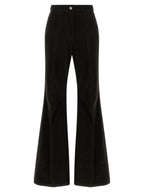 Ferragamo Brown Cotton Flared Pants