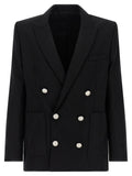 Balmain Black Virgin Wool Blazer