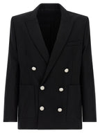 Balmain Black Virgin Wool Blazer