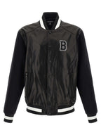 Balmain Bicolor Lamb Leather Leather Jacket