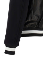 Balmain Bicolor Lamb Leather Leather Jacket