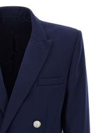 Balmain Blue Virgin Wool Blazer