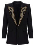 Balmain Black Viscose Blazer