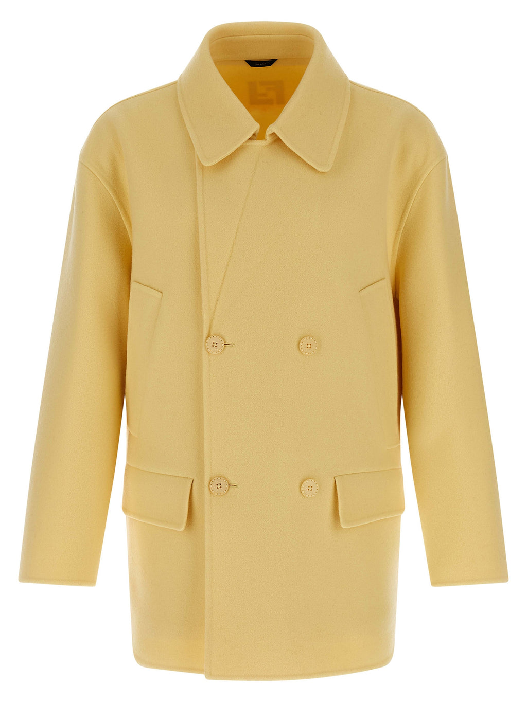 Fendi Bicolor Virgin Wool Coat