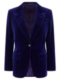 Tom Ford Blue Cotton Blazer